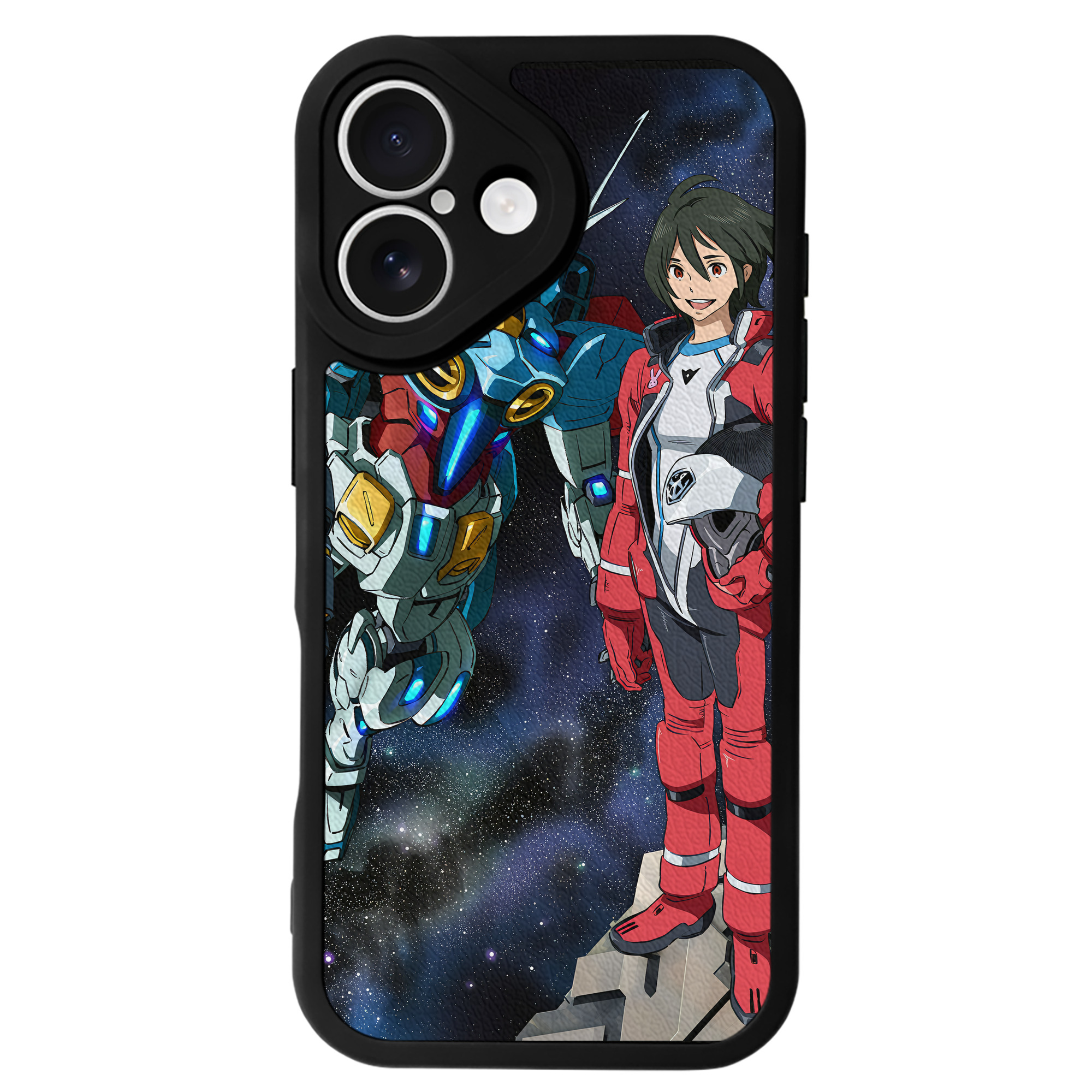 （画像用） 機動戦士ガンダム Mobile Suit Gundam 【iPhone 16シリーズ対応】シリコンスマホケース（レザー調） 材質：シリコン